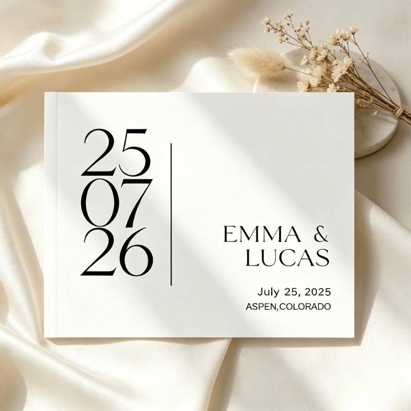 Custom Photo Book - Libro de visitas de boda personalizado,