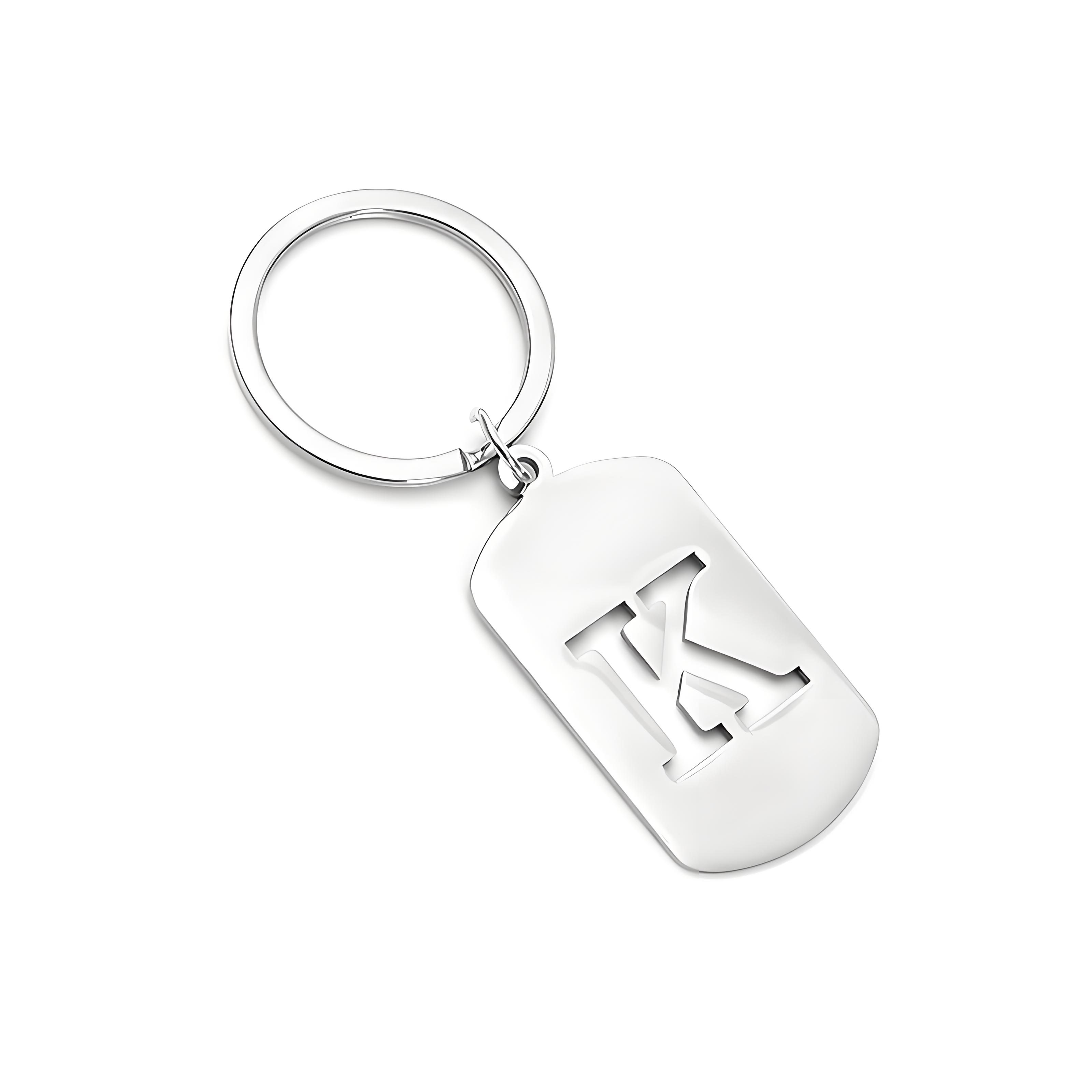 Initial Ring Custom - Llavero con letra inicial personalizada, llavero