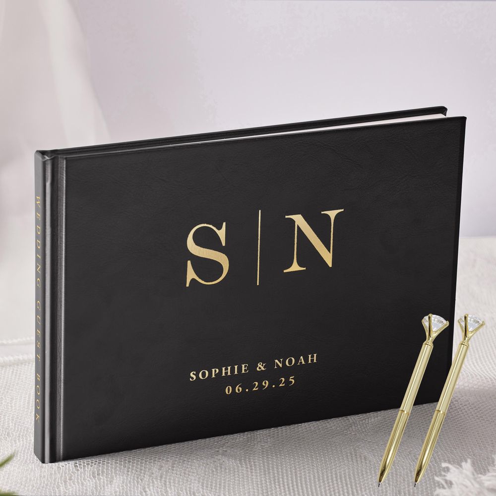 Custom Photo Book - Libro de invitados de boda personalizado,