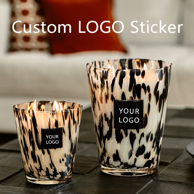 Personalised Candle Label - Pegatinas de cúpula epoxi con logotipo