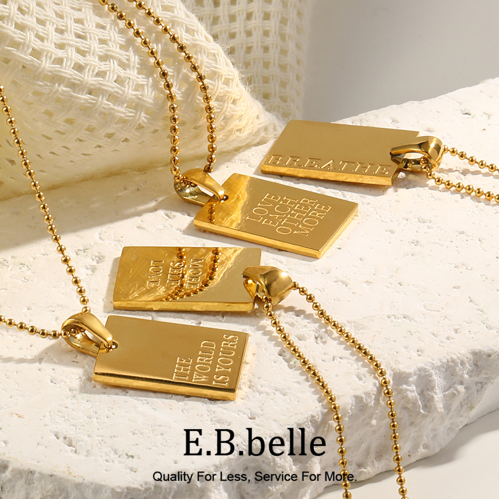 Birth Flower Necklace - E.B.belle elegante Hip Hop Personal grabado
