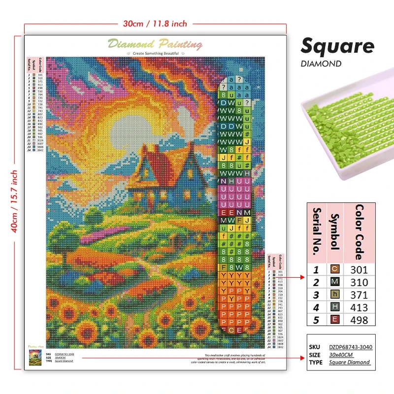 Pintura de diamantes, diseño d - Photo Mosaic Print reseña y precio