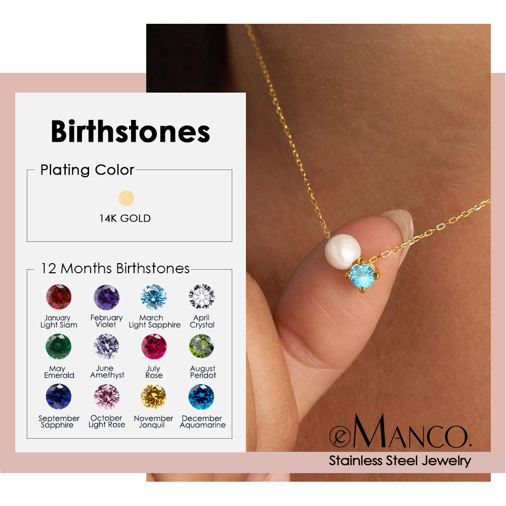 EMANCO Collar de Moda con Colg - Birth Flower Necklace reseña y precio