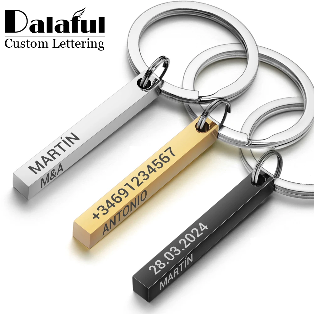 Llavero de barra 3D personaliz - Initial Ring Custom reseña y precio