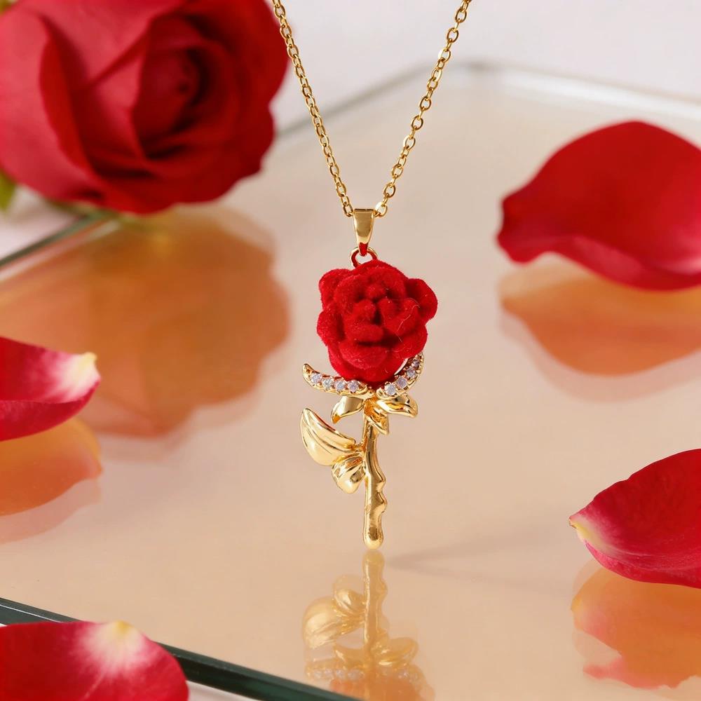 Collar de Rosas para Mujer con - Birth Flower Necklace reseña y precio