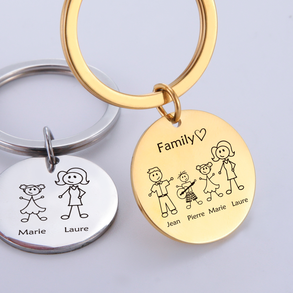 Llavero Familiar Personalizado - Initial Ring Custom reseña y precio