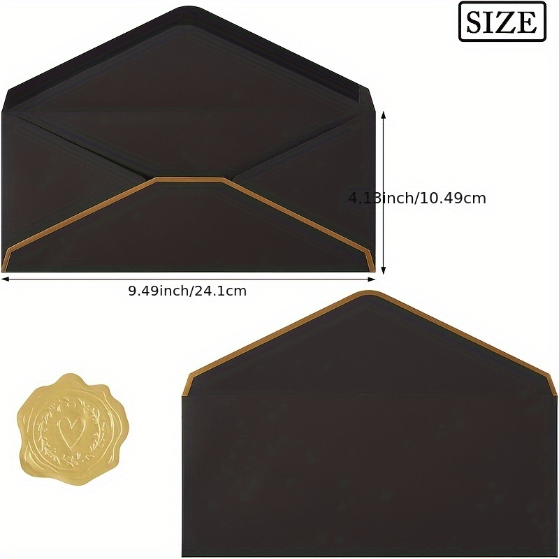 10 sobres negros de alta gama  - Wax Seal Letter Kit reseña y precio
