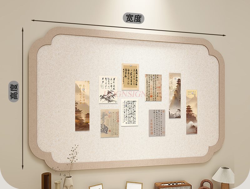 Tablero de fieltro de estilo n - Engraved Wood Frame reseña y precio