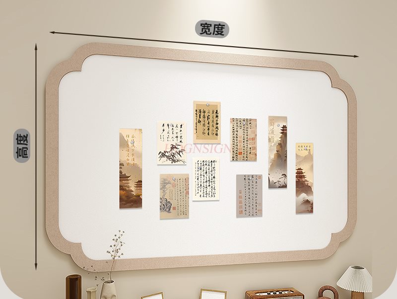Tablero de fieltro de estilo n - Engraved Wood Frame reseña y precio