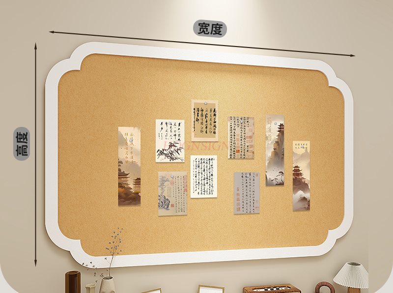 Tablero de fieltro de estilo n - Engraved Wood Frame reseña y precio