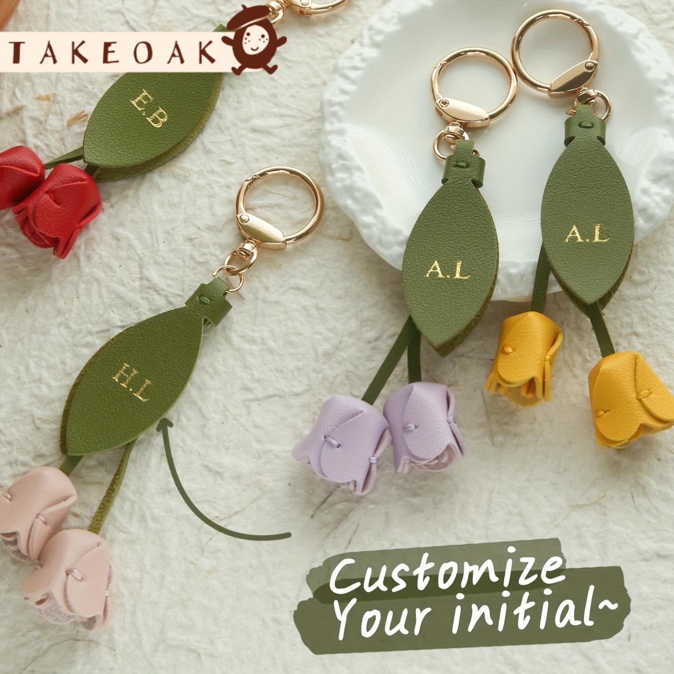 Llavero de Cuero Personalizado - Monogram Keychain Leather reseña y precio