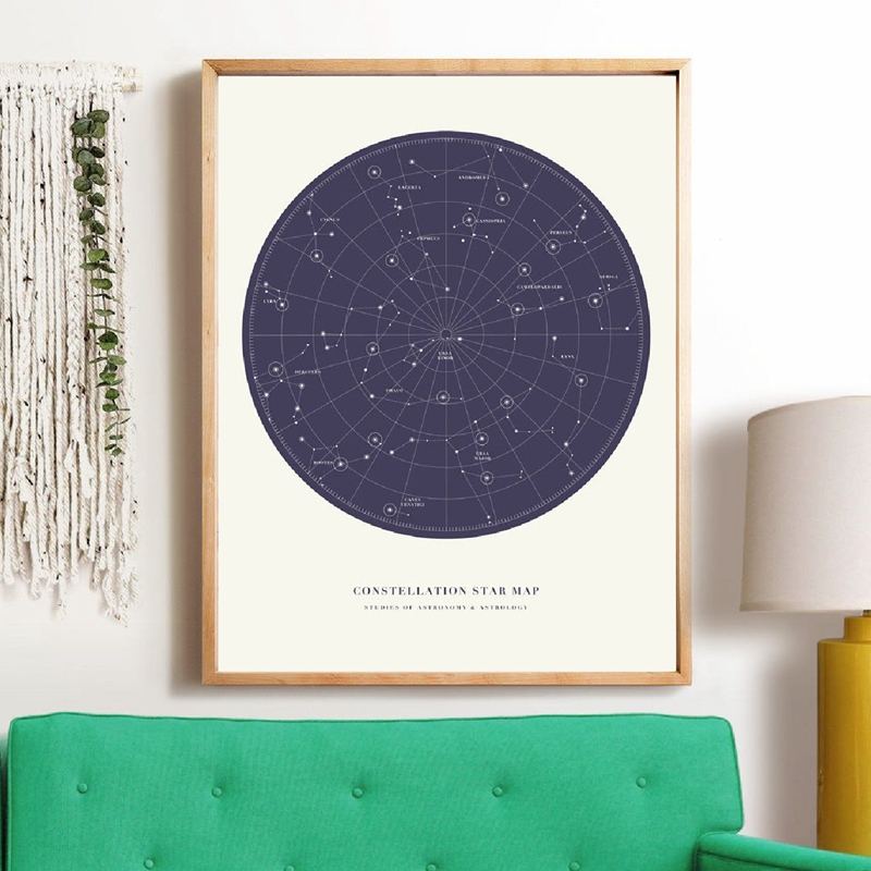 Cuadro de arte en lienzo con m - Custom Star Map reseña y precio