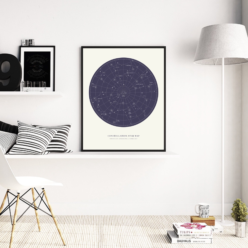 Cuadro de arte en lienzo con m - Custom Star Map reseña y precio
