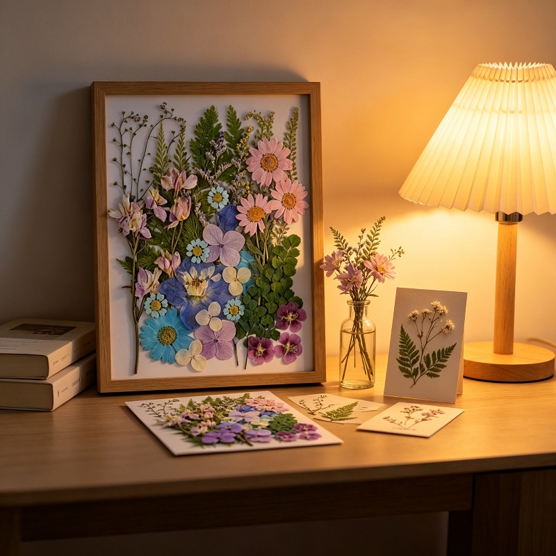 Kit de flores secas y prensada - Dried Flower Bookmark reseña y precio