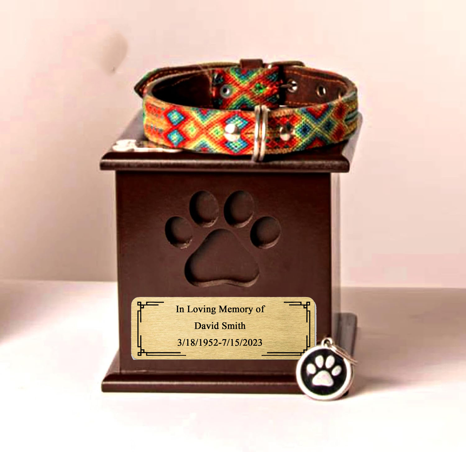 Placa con nombre grabado y per - Personalized Name Box reseña y precio