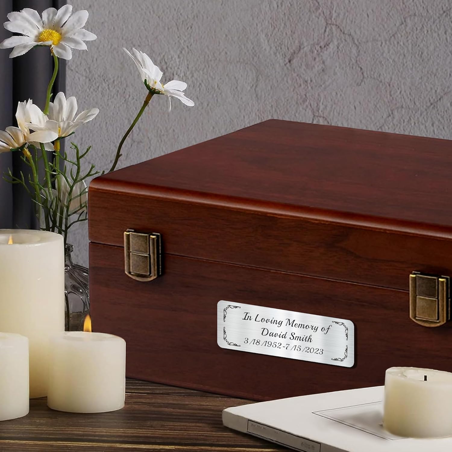 Placa con nombre grabado y per - Personalized Name Box reseña y precio