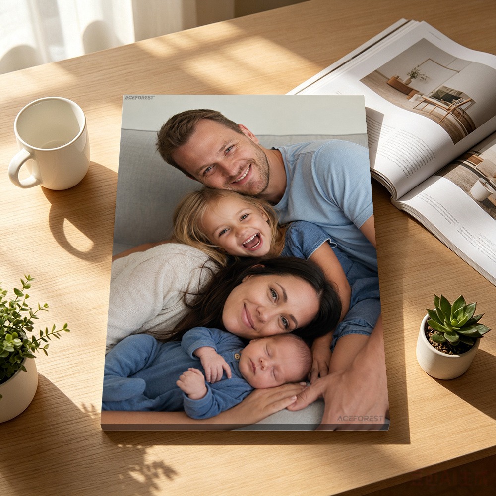 Cuadro de pared con fotografía - Engraved Wood Frame reseña y precio