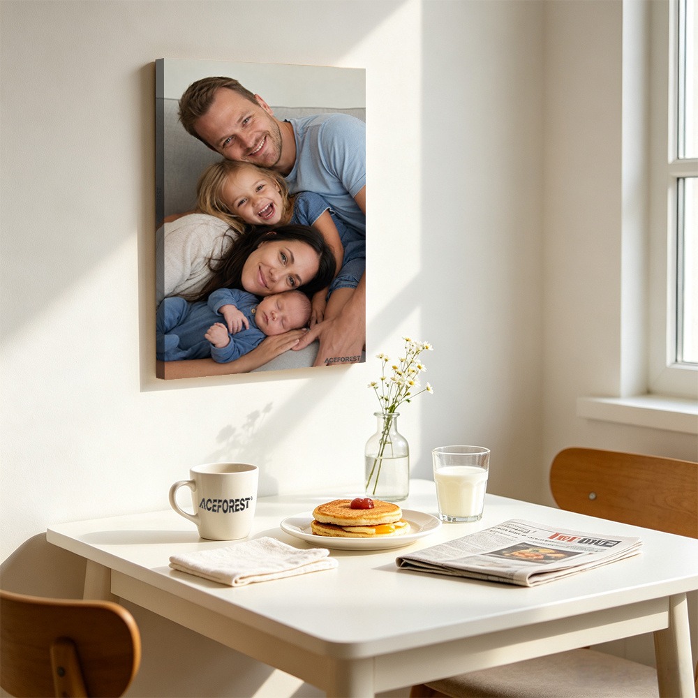 Cuadro de pared con fotografía - Engraved Wood Frame reseña y precio
