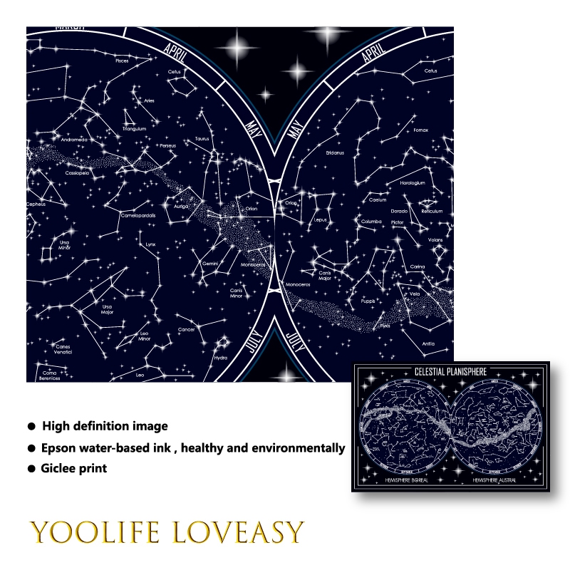 Mapa del planisferio Celestial - Custom Star Map reseña y precio