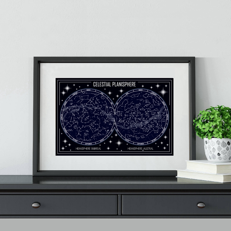 Mapa del planisferio Celestial - Custom Star Map reseña y precio